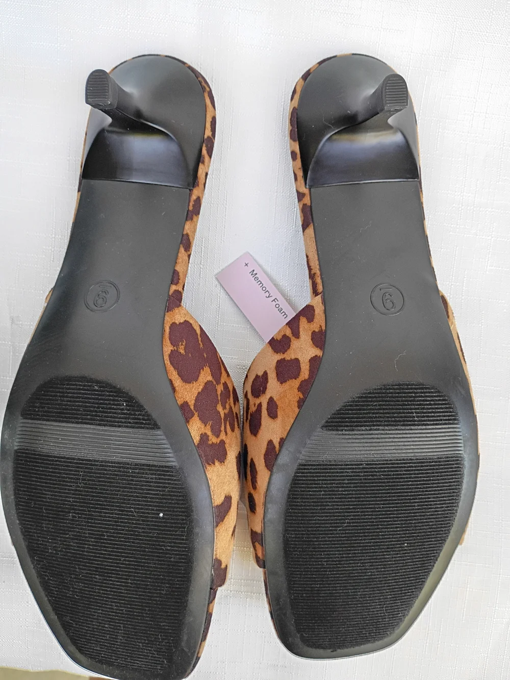 Wild Fable Leopard Print Kitten Heel Mules - Brown & Black Size 9 - Picture 8 of 11